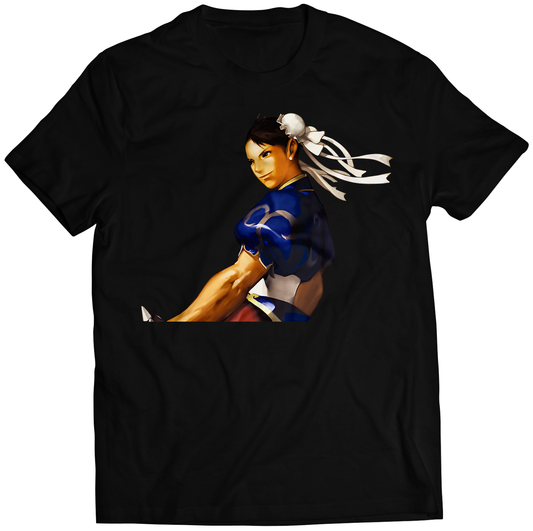 Chun Li Portrait SVC Premium Unisex T-shirt (Vectorized Design)