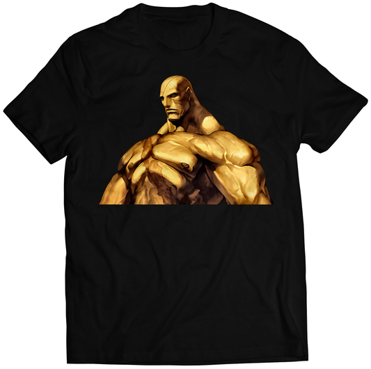 Sagat Portrait SVC Premium Unisex T-shirt (Vectorized Design)