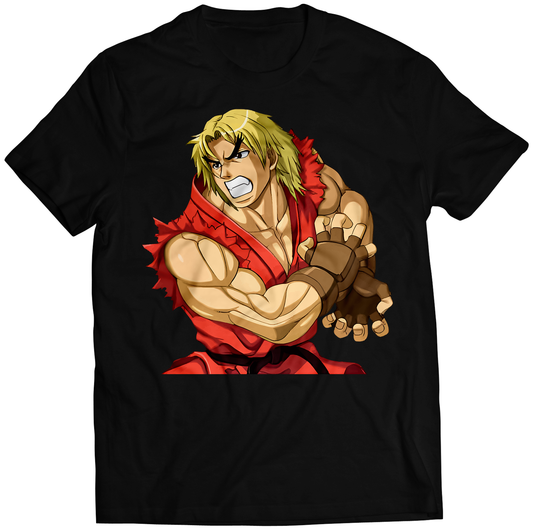 Ken V1 Anime Fighter Premium Unisex T-shirt (Vectorized Design)