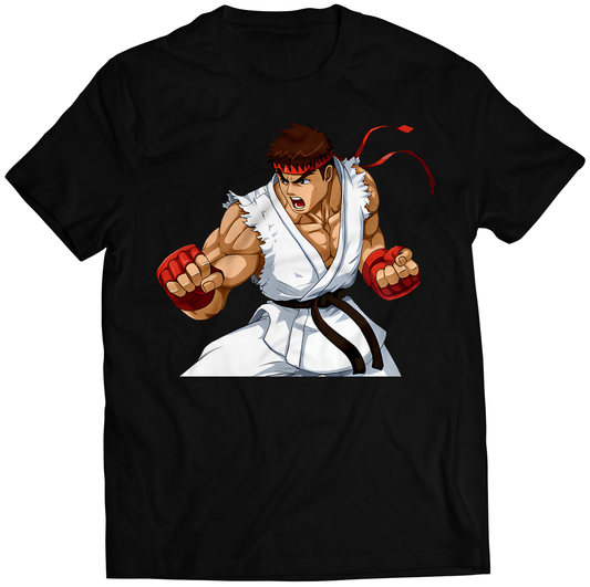 Ryu V4 Anime Fighter Premium Unisex T-shirt (Vectorized Design)