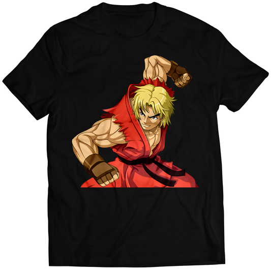 Ken V2 Anime Fighter Premium Unisex T-shirt (Vectorized Design)