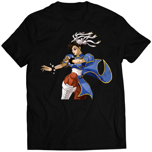 Chun Li Anime Fighter Premium Unisex T-shirt (Vectorized Design)
