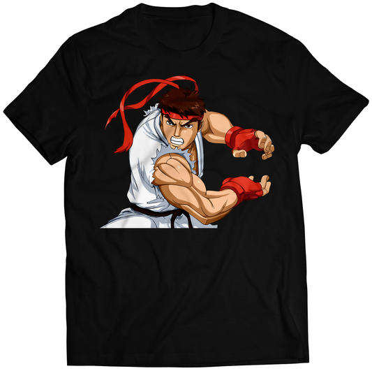 Ryu V3 Anime Fighter Premium Unisex T-shirt (Vectorized Design)