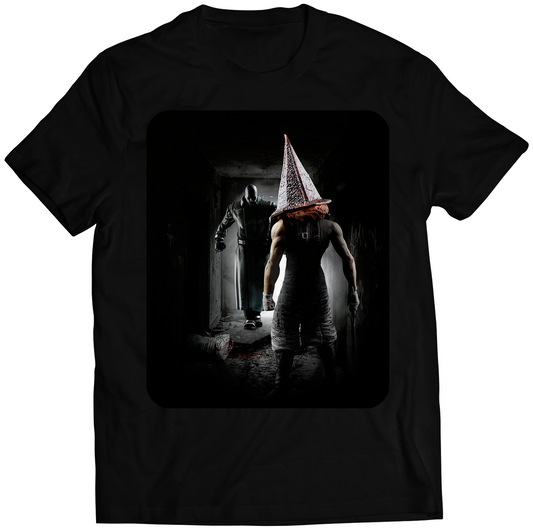 Pyramid Head VS Mr X Premium Unisex T-shirt (Vectorized Design)