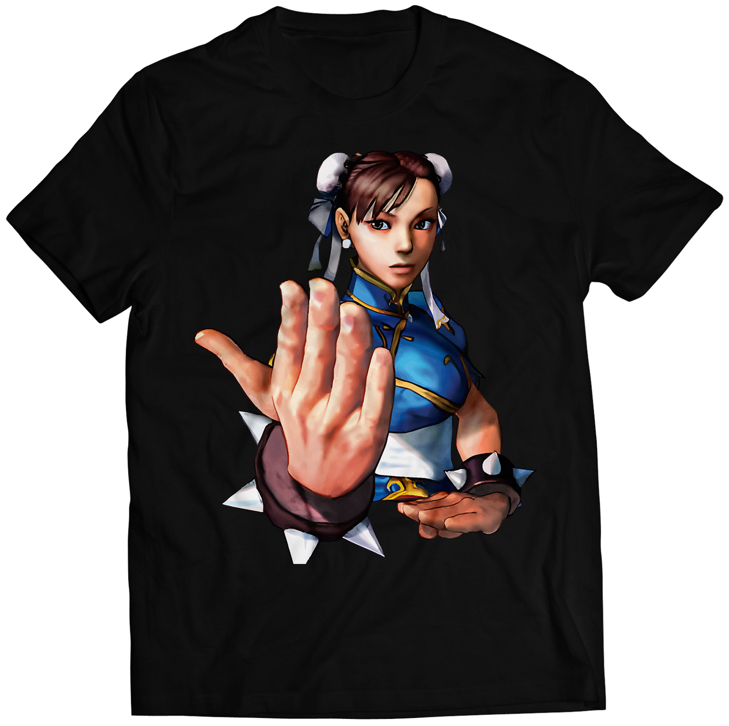 Chun Li SF4 Portrait Premium Unisex T-shirt (Vectorized Design)