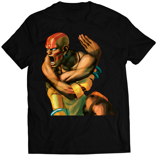 Dhalsim SF4 Portrait Premium Unisex T-shirt (Vectorized Design)