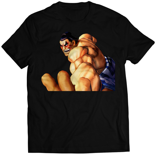 E Honda SF4 Portrait Premium Unisex T-shirt (Vectorized Design)
