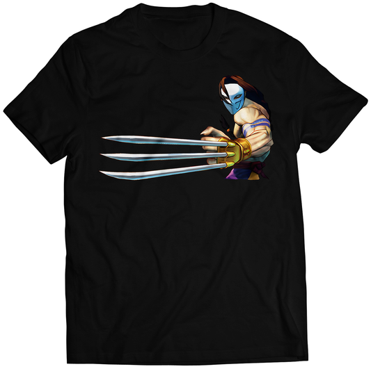 Vega Claw SF4 Portrait Premium Unisex T-shirt (Vectorized Design)