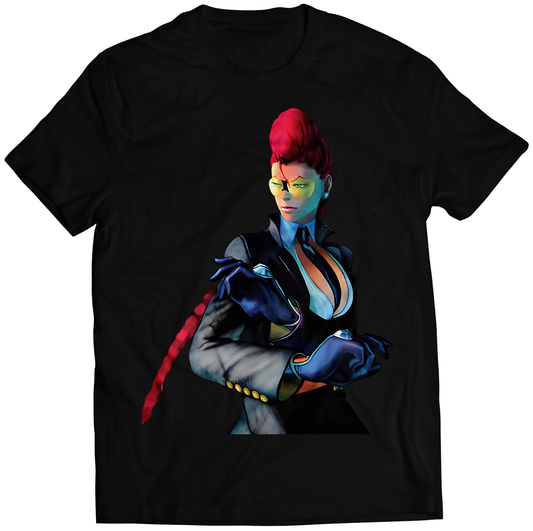 Crimson Viper SF4 Portrait Premium Unisex T-shirt (Vectorized Design)