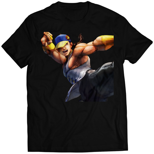 Yun SF4 Portrait Premium Unisex T-shirt (Vectorized Design)