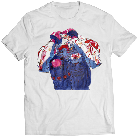 Necro Defeated SF3 Portrait Premium Unisex T-shirt (Vectorized Design)
