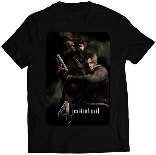 Leon Vs Dr. Chainsaw Salvador OG RE4 Premium Unisex T-shirt (Vectorized Design)