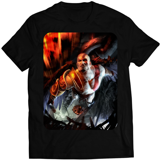 Kratos Thunder GOW3 Premium Unisex T-shirt (Vectorized Design)