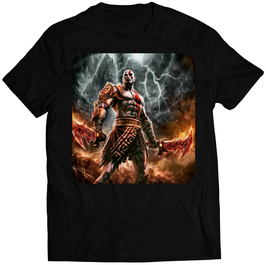Kratos Cover GOW3 Premium Unisex T-shirt (Vectorized Design)
