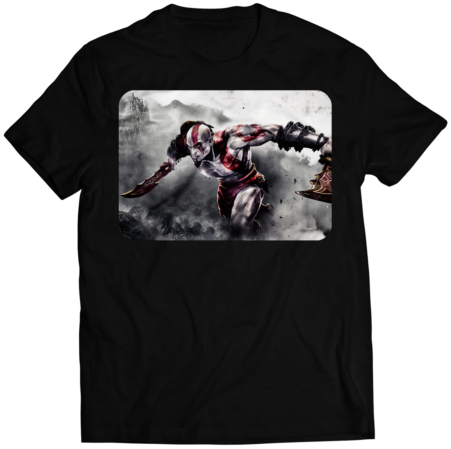 Kratos Action GOW3 Premium Unisex T-shirt (Vectorized Design)