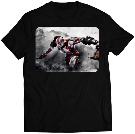Kratos Action GOW3 Premium Unisex T-shirt (Vectorized Design)