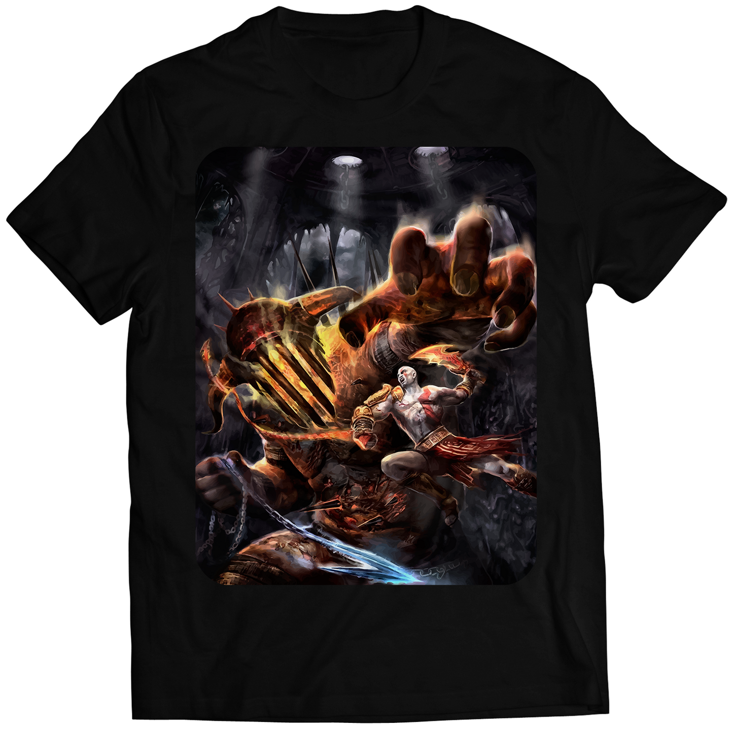Kratos And Hades GOW3 Premium Unisex T-shirt (Vectorized Design)