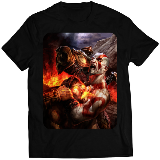 Kratos And Helios GOW3 Premium Unisex T-shirt (Vectorized Design)