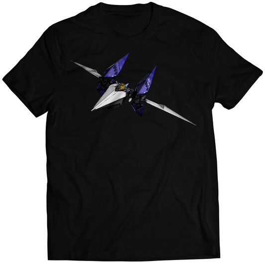 Cosmic Fox Plane Fighter Jet Premium Unisex T-shirt (Vectorized Design)