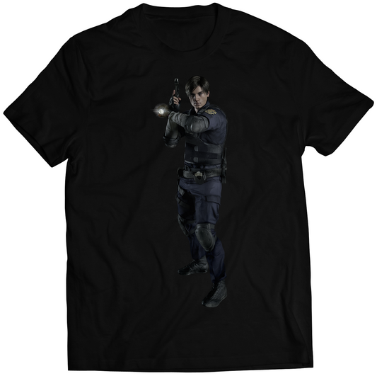 Leon Flashlight RE2 Remake Premium Unisex T-shirt (Vectorized Design)