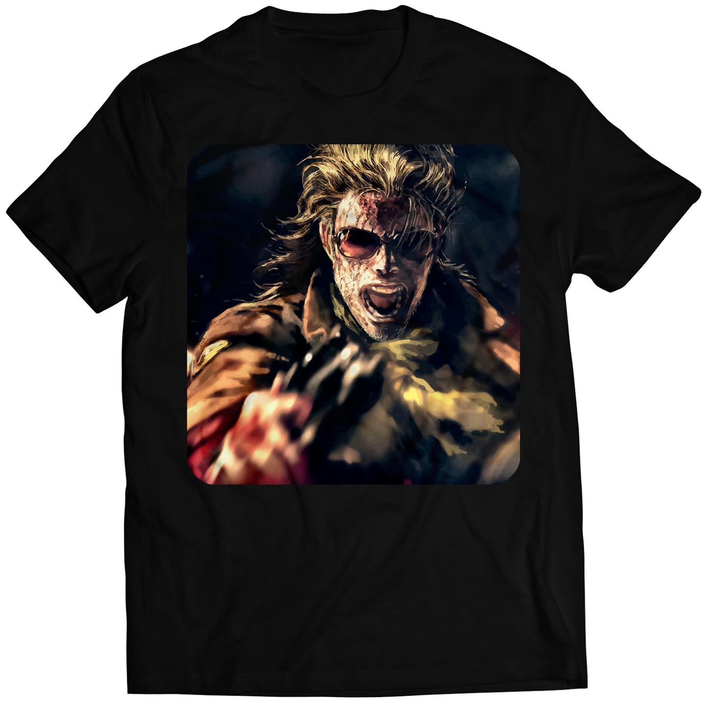 Angry Kaz Miller MGS5 Premium Unisex T-shirt (Vectorized Design)