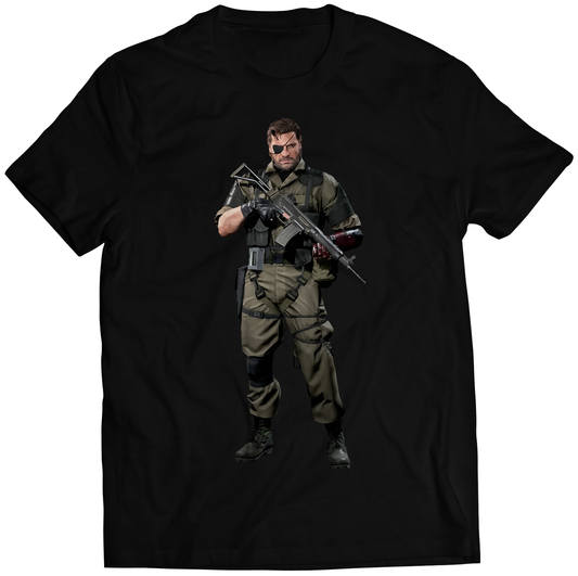 Venom Snake With Gun V1 MGS5 Premium Unisex T-shirt (Vectorized Design)