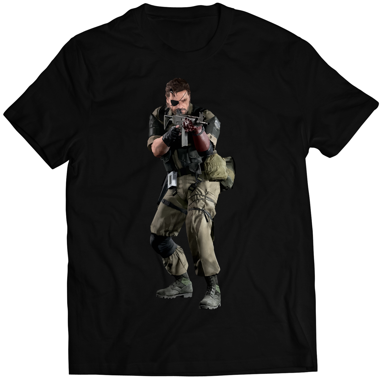 Venom Snake With Gun V2 MGS5 Premium Unisex T-shirt (Vectorized Design)