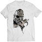 Smoking Venom Snake Face Portrait Sketch MGS5 Premium Unisex T-shirt (Vectorized Design)