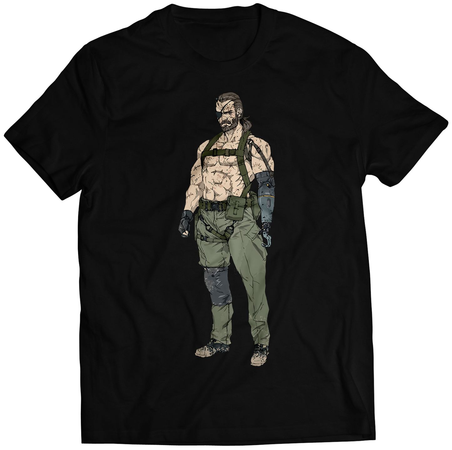 Venom Snake Without Shirt MGS5 Premium Unisex T-shirt (Vectorized Design)