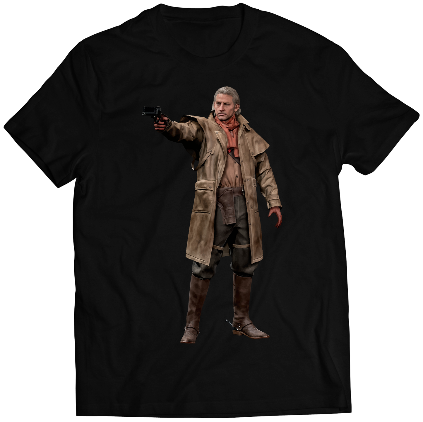 Young Revolver Ocelot V2 MGS5 Premium Unisex T-shirt (Vectorized Design)