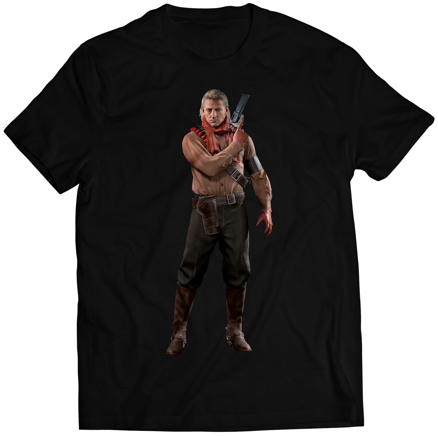 Young Revolver Ocelot V4 MGS5 Premium Unisex T-shirt (Vectorized Design)