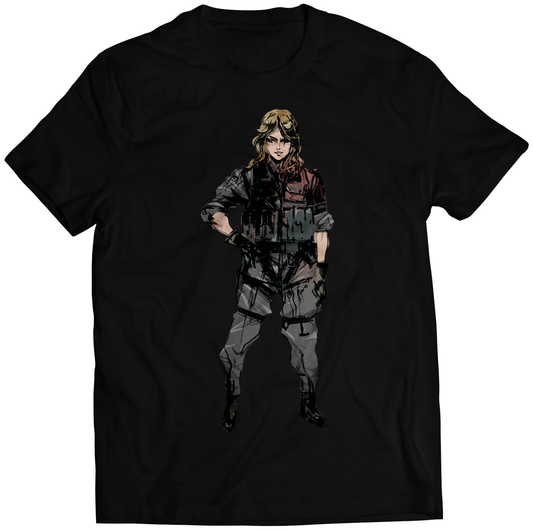 Quiet The Sniper V1 MGS5 Premium Unisex T-shirt (Vectorized Design)