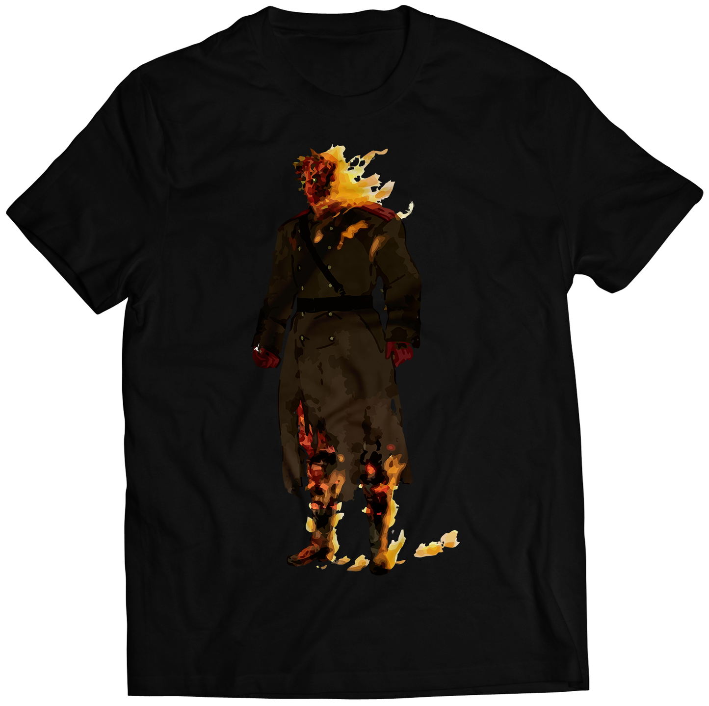 Man On Fire Volgin V2 MGS5 Premium Unisex T-shirt (Vectorized Design)