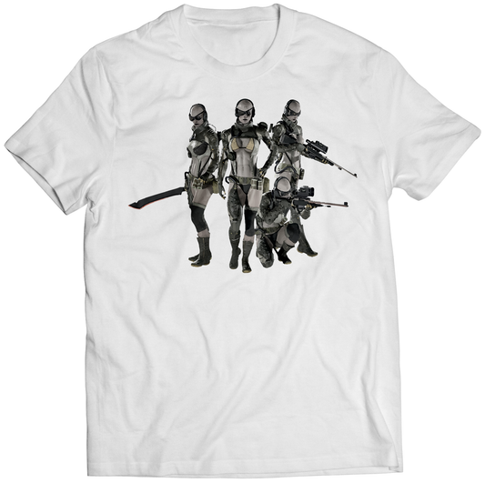 Camouflage Camo Skull Unit MGS5 Premium Unisex T-shirt (Vectorized Design)