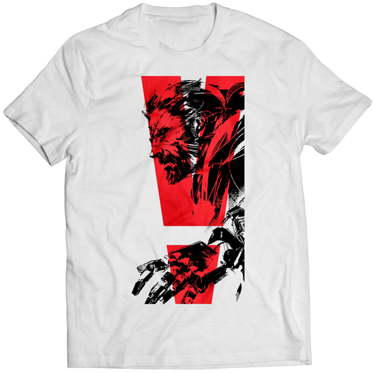 Venom Snake Red V MGS5 Premium Unisex T-shirt (Vectorized Design)