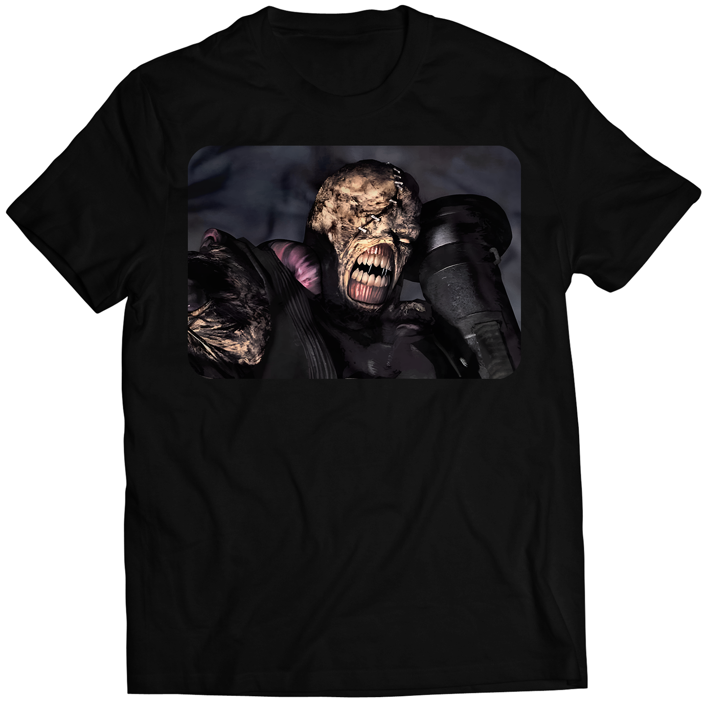 Nemesis Destroys Clocktower RE3 Premium Unisex T-shirt (Vectorized Design)