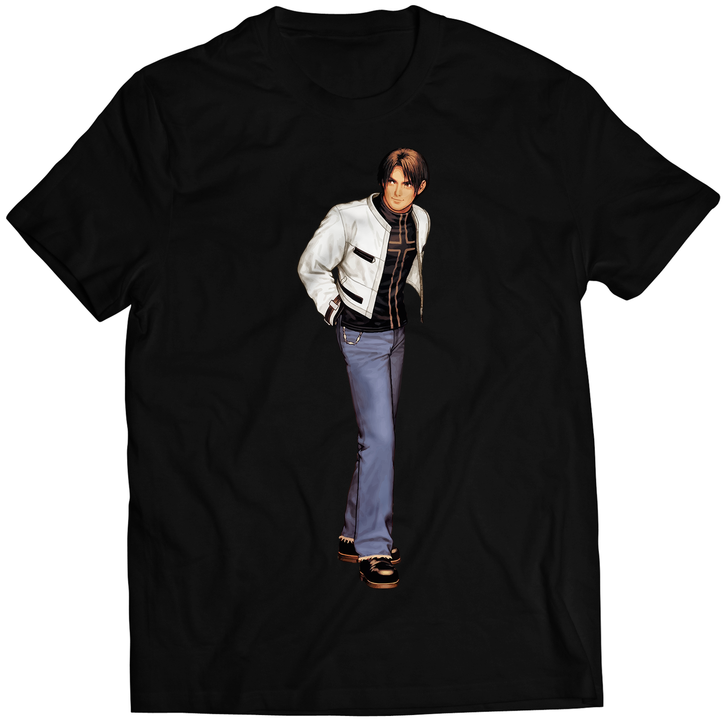 Kyo Kusanagi KOF2000 KOF2k Premium Unisex T-shirt (Vectorized Design)