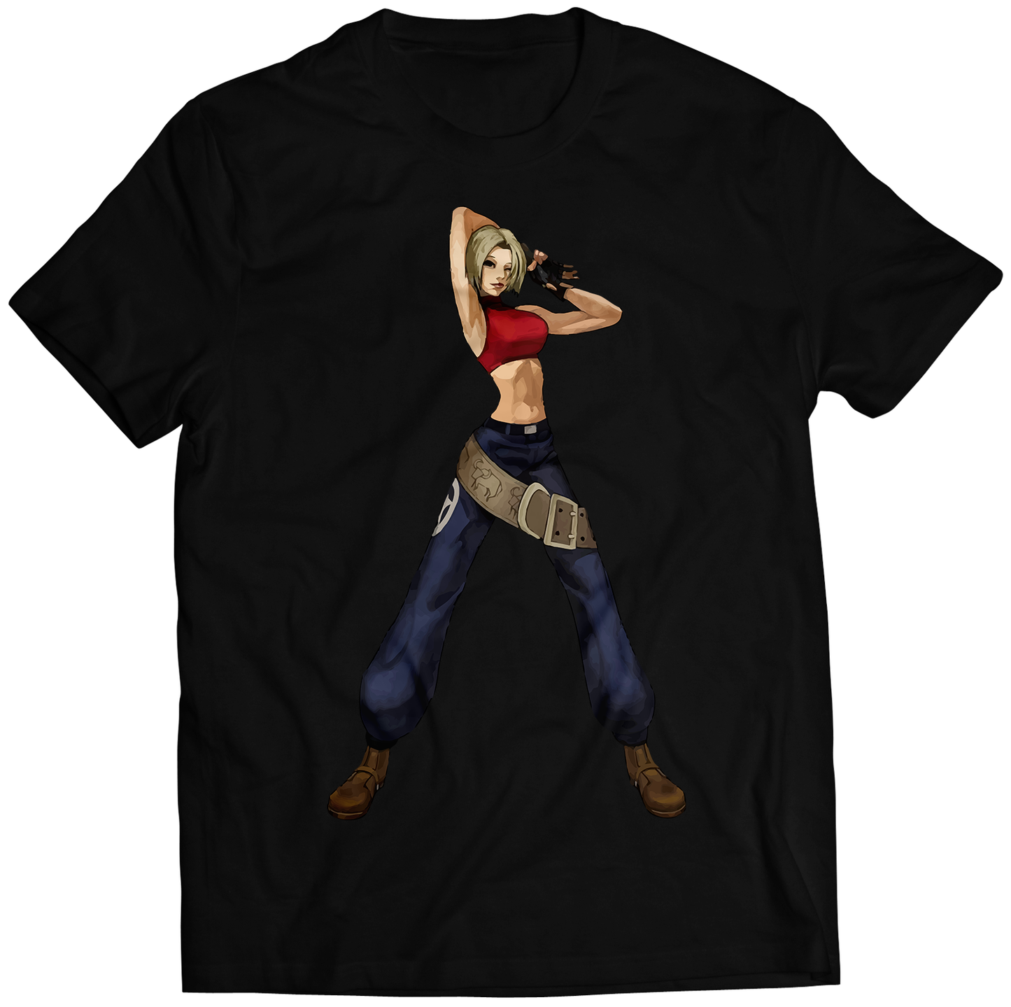 Blue Mary KOF2001 KOF2K1 Premium Unisex T-shirt (Vectorized Design)