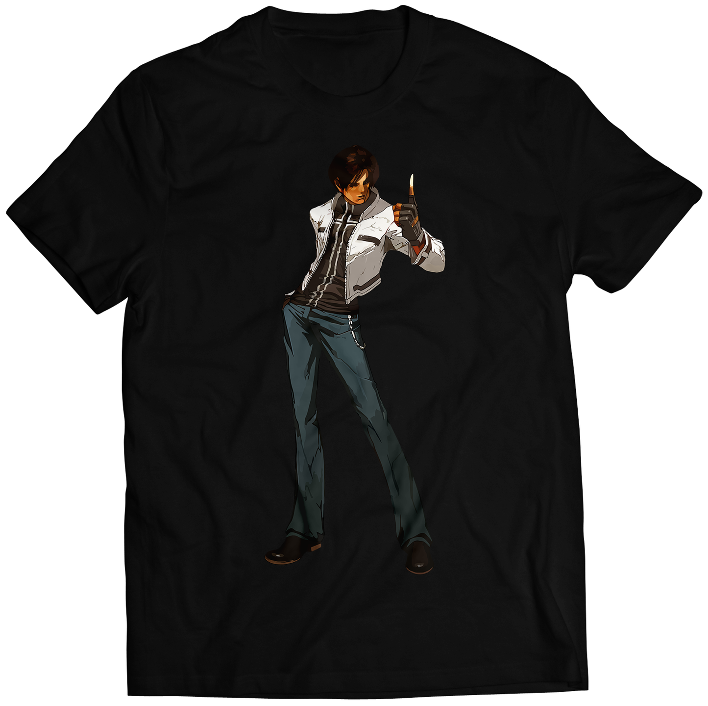 Kyo KOF2002 KOF2K2 Premium Unisex T-shirt (Vectorized Design)