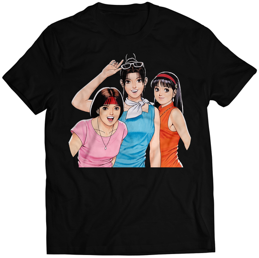 Yuri x Mai x Athena KOF95 Premium Unisex T-shirt (Vectorized Design)