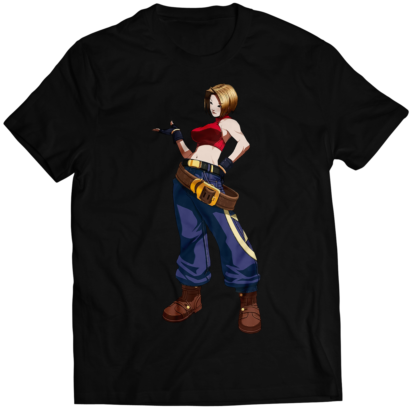 Blue Mary KOF2003 Premium Unisex T-shirt (Vectorized Design)