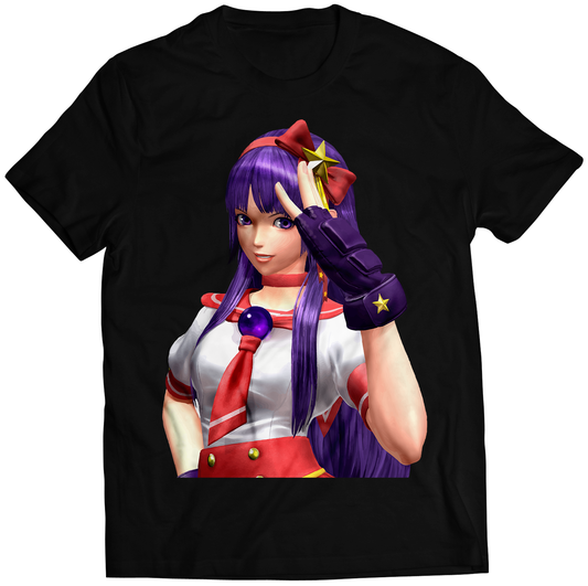 Athena Asamiya Portrait KOF14 KOF XIV Premium Unisex T-shirt (Vectorized Design)