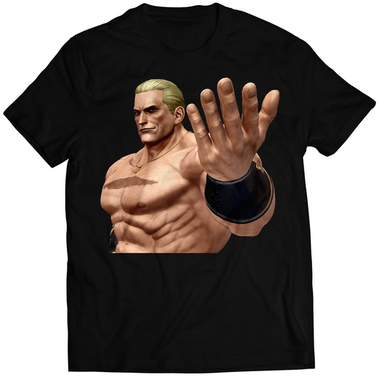 Geese Howard Portrait KOF14 KOF XIV Premium Unisex T-shirt (Vectorized Design)