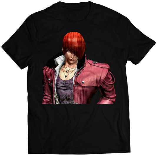 Iori Yagami Portrait KOF14 KOF XIV Premium Unisex T-shirt (Vectorized Design)