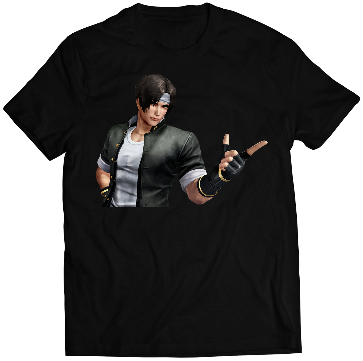 Kyo Portrait KOF14 KOF XIV Premium Unisex T-shirt (Vectorized Design)