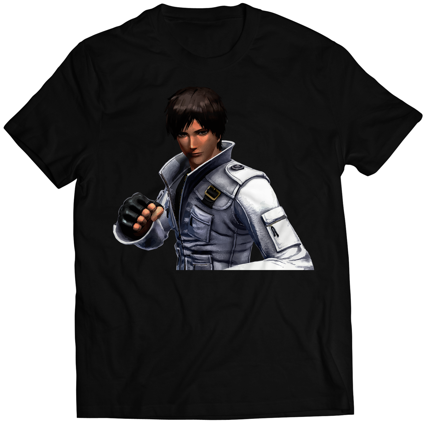 Kyo Kuzanagi Portrait KOF14 KOF XIV Premium Unisex T-shirt (Vectorized Design)