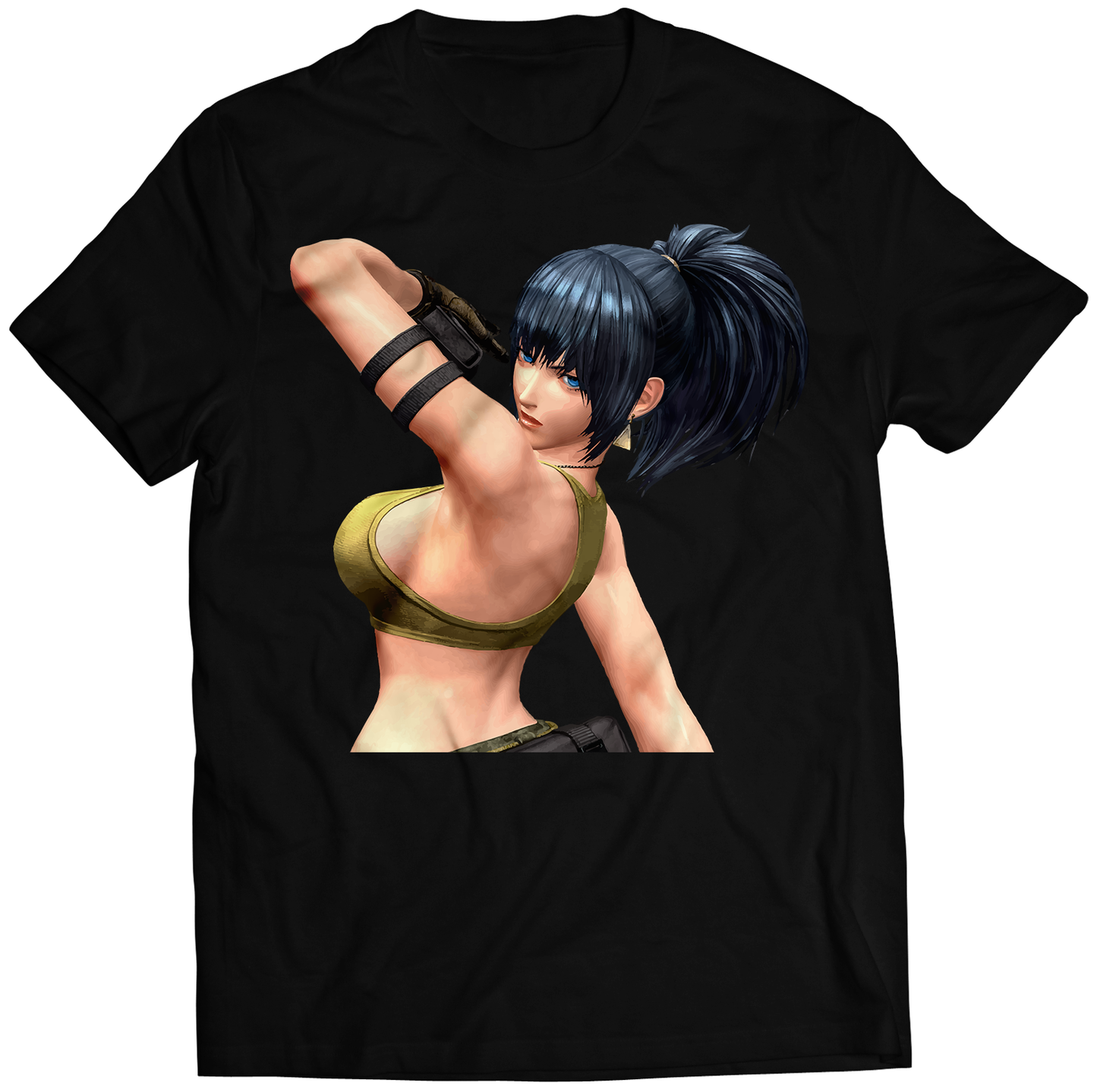 Leona Portrait KOF14 KOF XIV Premium Unisex T-shirt (Vectorized Design)