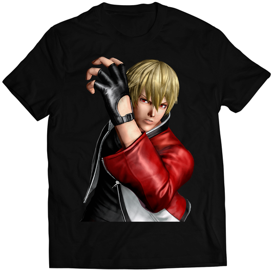 Rock Howard Portrait KOF14 KOF XIV Premium Unisex T-shirt (Vectorized Design)