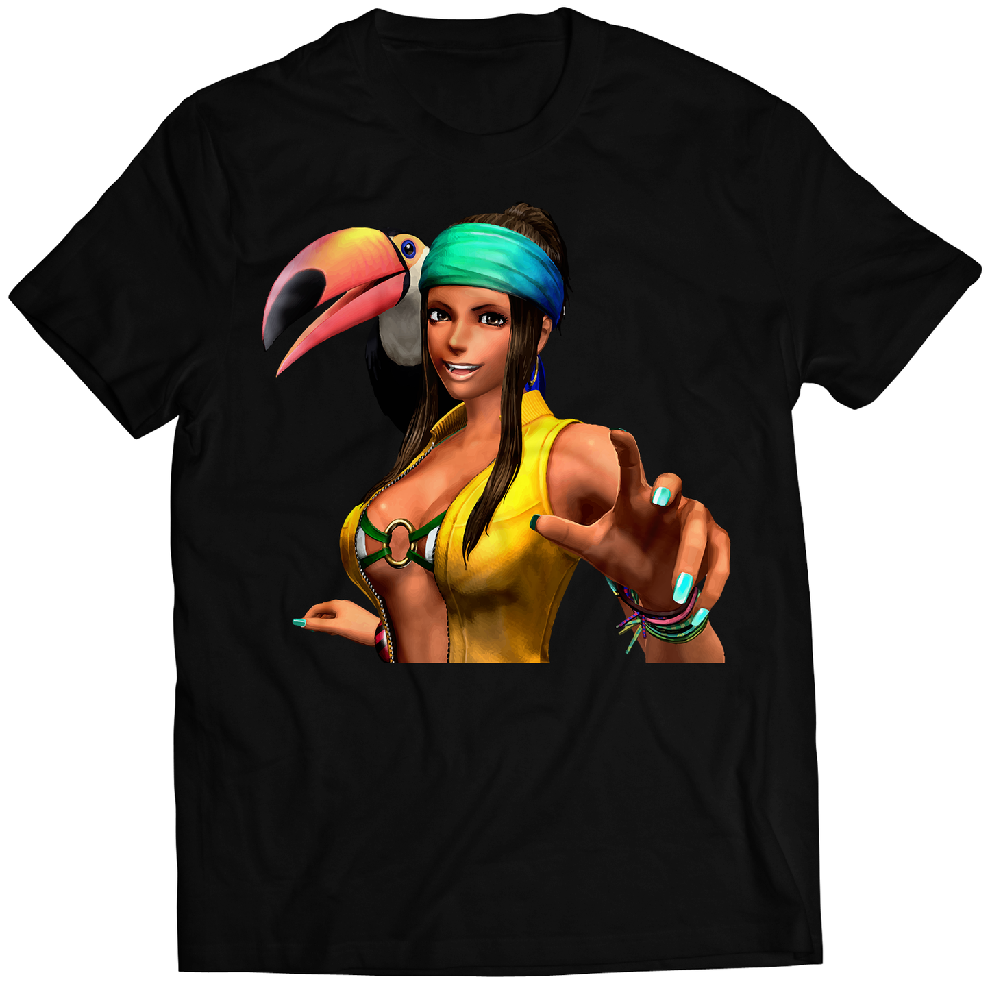 Zarina Portrait KOF14 KOF XIV Premium Unisex T-shirt (Vectorized Design)