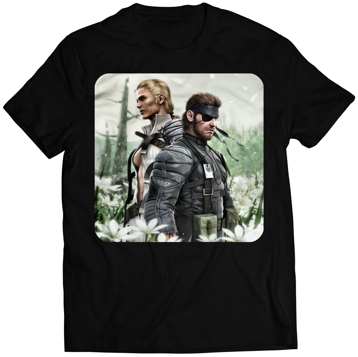 The Boss X Naked Snake MGS3 Snake Eater Premium Unisex T-shirt (Vectorized Design)